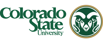 Colorado State University logo with ram icon